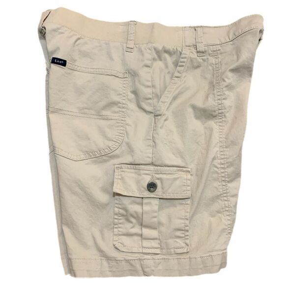 LEE Cargo Shorts Women’s 10 Petite Khaki Cotton Spandex. - Picture 1 of 13